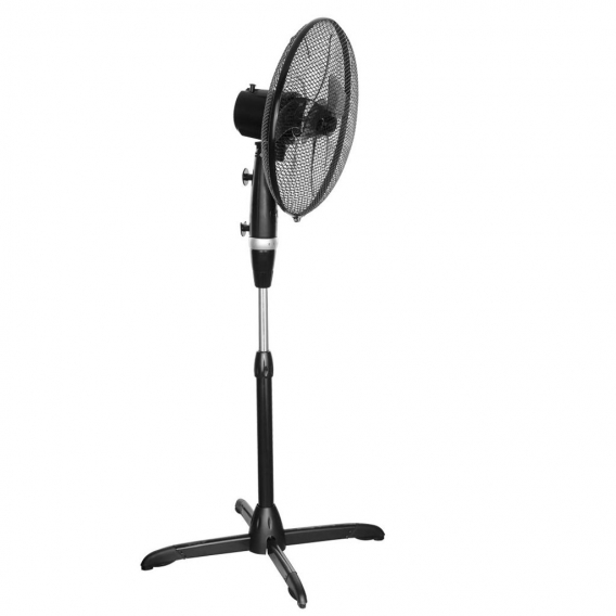 55W Standventilator, schwarz, höhenverstellbar, BLOWER