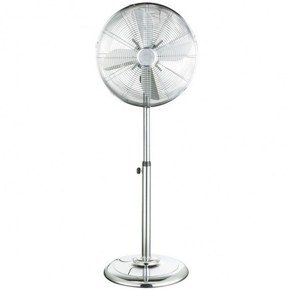 50 Watt Standventilator aus Chrom, Höhe 123 cm VAN