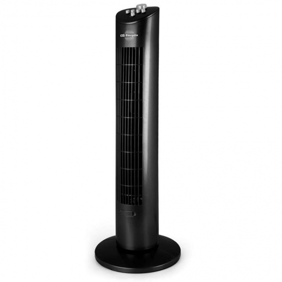 Turmventilator orbegozo tw 0800 schwarz - 60w - 79cm - 3 Geschwindigkeiten - Timer - Ablage für Duftessenzen - Oszillation