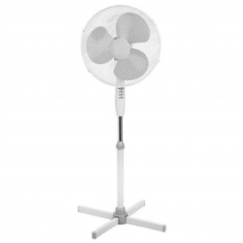 More about Ventilator Air-Cooler Weiß Stand-Ventilator 40 cm 3 Stufen Höhen-Verstellbar 105 bis 128 cm Kühler Raum-Lüfter Luft-Erfrischer L