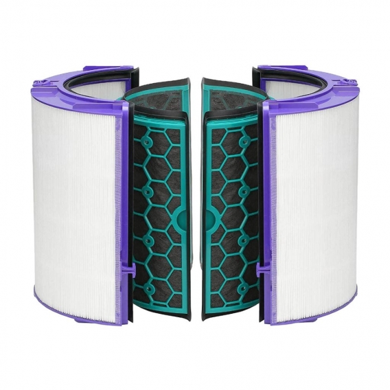 2x HEPA-Filter + Aktivkohlefilter passend für Dyson Pure Cool TP04 TP05 HP04 HP05 DP04 DP05 Luftreiniger - ersetzt 969048-02 Ers