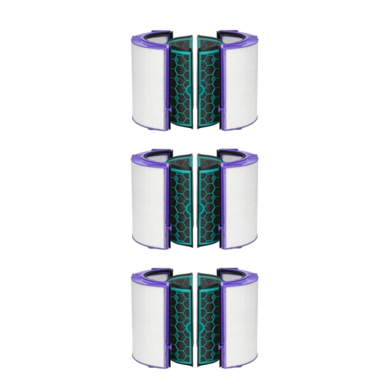 3x Trade-Shop Ersatzfilter Hepa Filter Zubehör für Dyson HP04 TP04 DP04 Pure Cool Luftreiniger und Lüfter