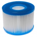 vhbw Filterkartusche Typ S1 kompatibel mit Intex PureSpa 28403E, 28407E, 28413E, 28421E Pool - Ersatzfilter, Blau, Weiß
