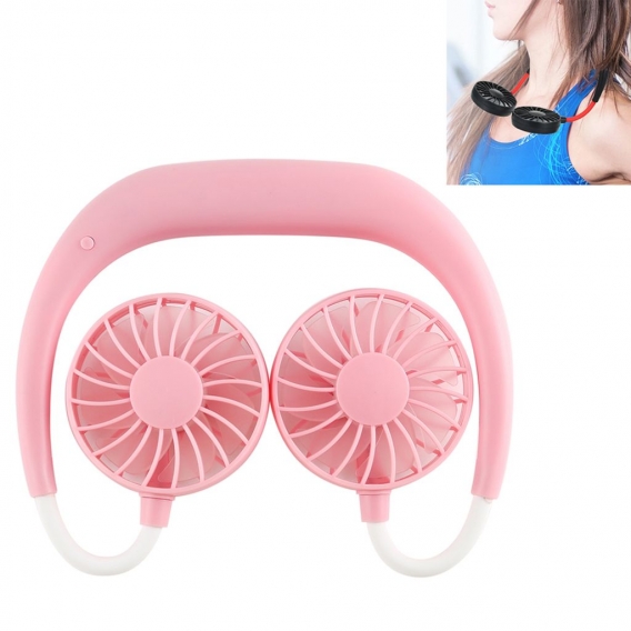 Neue Nackenbue  gel Fan Handheld Sport Fan 3 Geschwindigkeiten Einstellbare Wearable Fan Lade Haengenden Fan Tragbare Lazy USB T