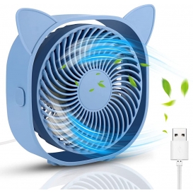 More about Pyzl Mini-Tischventilator, tragbarer leiser USB-Ventilator 3 Windgeschwindigkeiten, kann um 360 Grad eingestellt werden, für Zuh