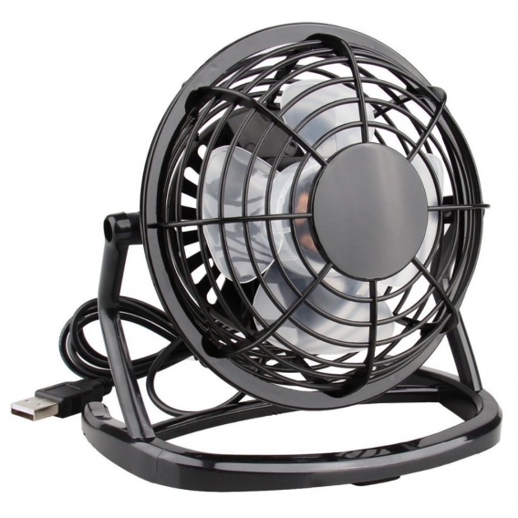 USB Ventilator - Tischventilator Fan Lüfter - optimal für den Schreibtisch inkl. An Aus Schalter - Kompatibel am PC MAC Notebook