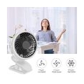 Mini Fan Clip-Tischventilator, USB-Lüfter, Akku-Lüfter, leise, kleiner Tischventilator mit 2200 mAh wiederaufladbarem Clip-Lüfte