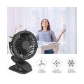 Mini Fan Clip-Tischventilator, USB-Lüfter, Akku-Lüfter, leise, kleiner Tischventilator mit 2200 mAh wiederaufladbarem Clip-Lüfte