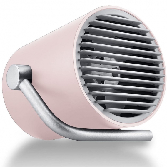 Kleiner USB Ventilator Ultra Leise - Mini Tischventilator Lüfter mit Doppelturboblättern für den Schreibtisch, Zuhause, Büro und