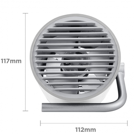 Mini USB Tischventilator Doppelmotoren Kleiner USB Ventilator mit Doppelturboblättern für den Schreibtisch verstellbar Leiser Ve