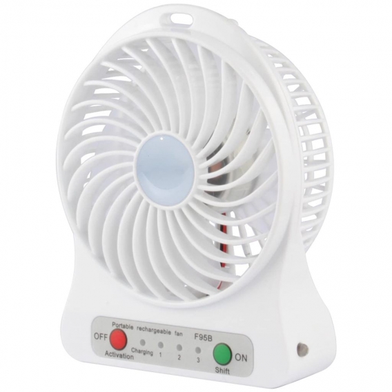 Tischventilator, Mini-Ventilator, tragbarer USB-Ventilator, ideal für Büro, Tisch und Auto