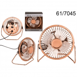 More about Out of the Blue Metall-Tisch-Ventilator, Roségold