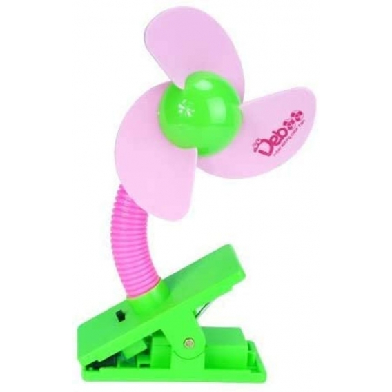 Mini Clip Batterie betriebener Kinder Ventilator Tragbarer Lüfter und Tischventilator Fan, Rosa