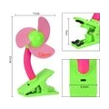 Mini Clip Batterie betriebener Kinder Ventilator Tragbarer Lüfter und Tischventilator Fan, Rosa