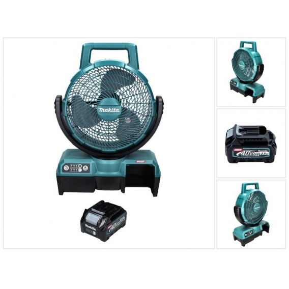 Makita CF 001 GD1 Akku Lüfter XGT 40 V max. 235 mm Ventilator Netzbetrieb + 1x Akku 2,5 Ah - ohne Ladegerät