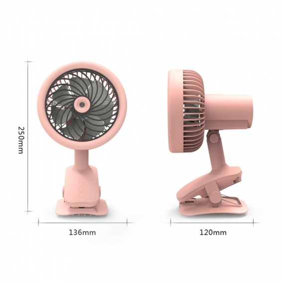 Abtel Haushaltsgeräte Handventilatoren Usb Wiederaufladbare Tragbare Clip On Fan Mist Spray,Farbe: Grün