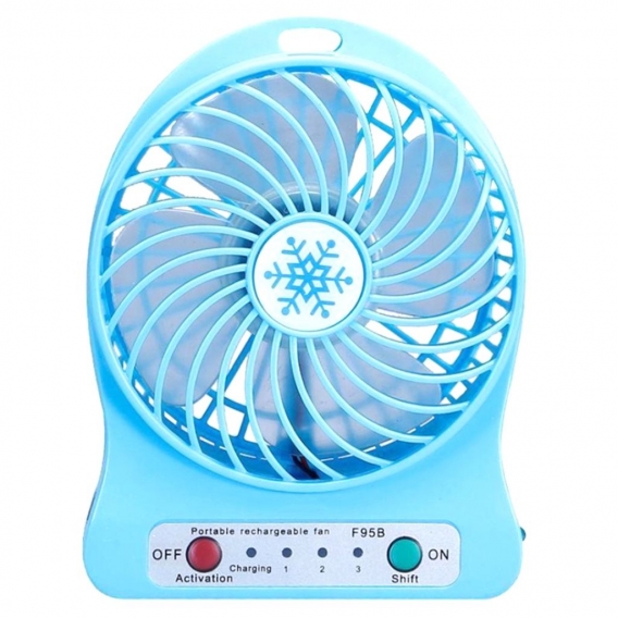 AcserGery Tragbarer wiederaufladbarer Mini-Ventilator Luftkühler Mini-Tischventilator USB-Kühlung Wiederaufladbare Handventilato