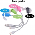 Pyzl 4 Pack Mini-USB-betriebene tragbare Lüfter für Laptop oder PC