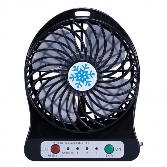 Pyzl Tragbarer wiederaufladbarer Mini-Ventilator Luftkühler Mini-Tischventilator USB-Kühlung Wiederaufladbare Handventilatoren G