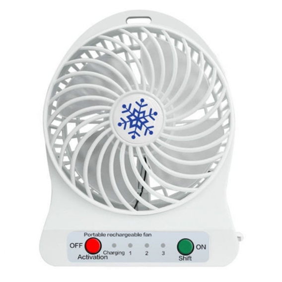 Pyzl Tragbarer wiederaufladbarer Mini-Ventilator Luftkühler Mini-Tischventilator USB-Kühlung Wiederaufladbare Handventilatoren G