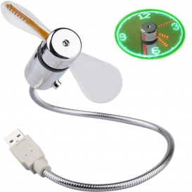 More about USB Uhr Ventilator,  Mini LED Lüfter Faltbar Schwanenhals Für, LED Uhr Fan Leise Für PC Laptop Notebook Desktops Zuhause und Bür