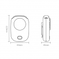 USB Ventilator Tragbarer Ventilator Halskette Lüfter Tischventilator Taillenventilator 2000 mAh Akku / 3 Geschwindigkeiten für C