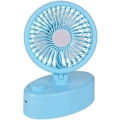 Tischventilator Klein Automatisch Oszillierend, Tragbarer Kleiner Leiser Desktop Fan, Aufladbar mit USB und Batterien für Aktivi