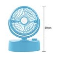 Tischventilator Klein Automatisch Oszillierend, Tragbarer Kleiner Leiser Desktop Fan, Aufladbar mit USB für Aktivitäten im Innen