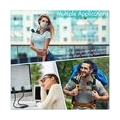 Outdoor Tragbare Ventilator 6 Stufen USB Fan Verbesserte Version Handsfree Ventilator Sport Lüfter für Sommer Wandern Klettern S