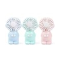 2 Stk USB Mini Fan Ventilator Tragbar Lüfter Handheld Elektrischer Kühler Reisen Lüfter