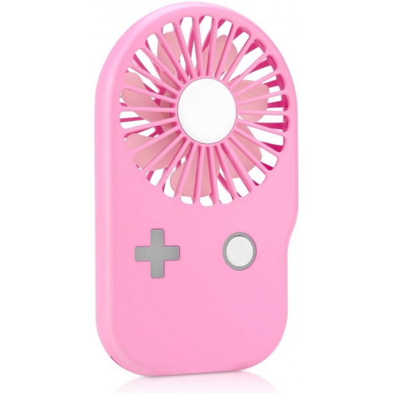 Mini Handheld Fan Leistungsstarke kleine persönliche tragbare Lüftergeschwindigkeit einstellbare, Rosa