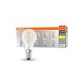 OSRAM LED BASE CLASSIC P 40 FS Warmweiß Filament Klar E14 Tropfen 5er Pack