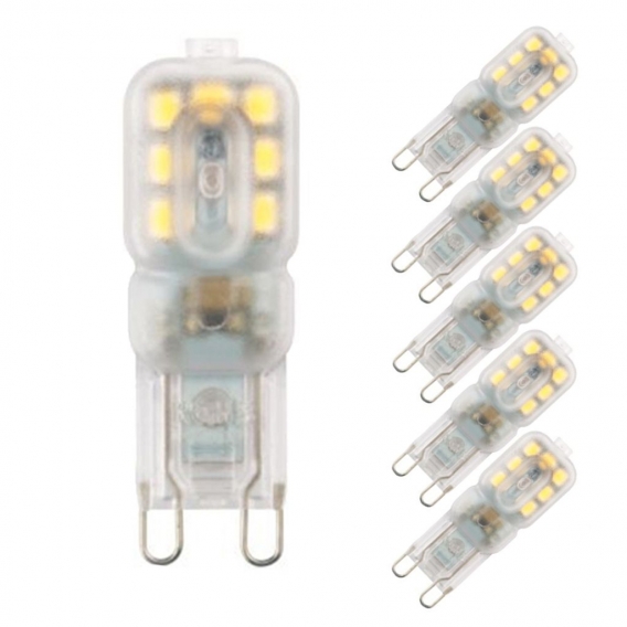 10x G9 3W LED Glühbirne Warmweiß Birne Leuchtmittel Ersatz Halogen 20W