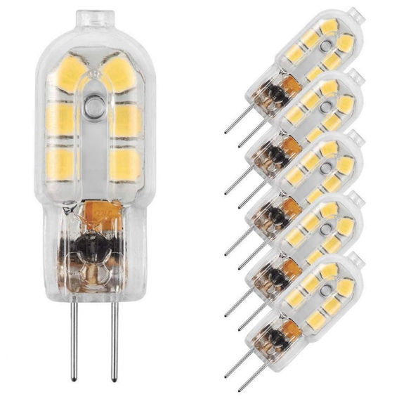 10x G4 LED Glühbirne Warmweiß AC/DC 12V 2W Birne Leuchtmittel SMD2835 Nicht Dimmbar