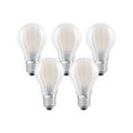 OSRAM LED BASE CLASSIC A 60 FS Warmweiß Filament Matt E27 Glühlampe 5er Pack