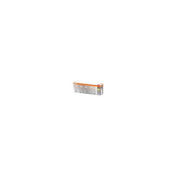 OSRAM LED BASE CLASSIC A 60 FS Warmweiß Filament Klar E27 Glühlampe 5er Pack