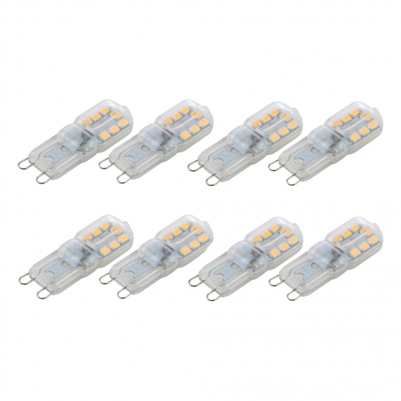 8x G9 LED Glühbirne Warmweiß  AC220V 3W Birne Leuchtmittel SMD2835 Dimmbar