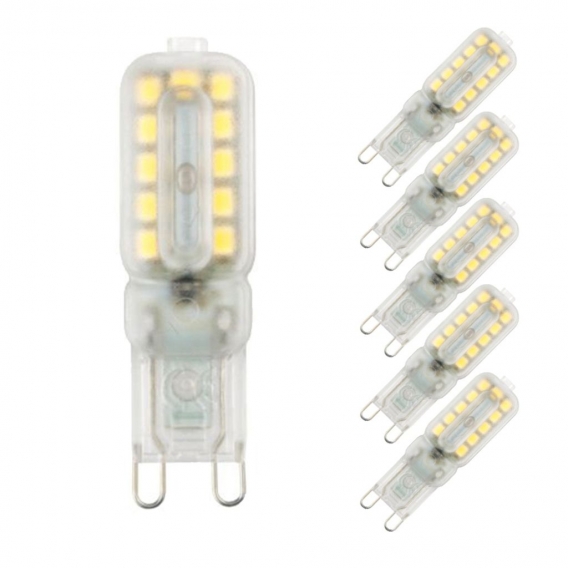 10x G9 5W LED Glühbirne Warmweiß Birne Leuchtmittel Ersatz Halogen 40W