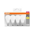 OSRAM LED BASE CLASSIC A 60 FS K Warmweiß SMD Matt E27 Glühlampe 4er Pack