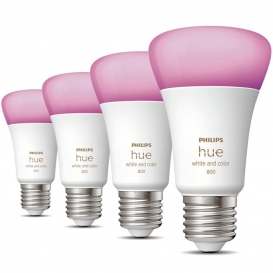 More about Philips Hue Bluetooth White & Color Ambiance LED E27 Birne - A60 9W 800lm Viererpack