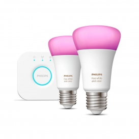 More about Philips Hue Bluetooth White & Color Ambiance LED E27 75W 800lm Doppelpack inkl. Bridge