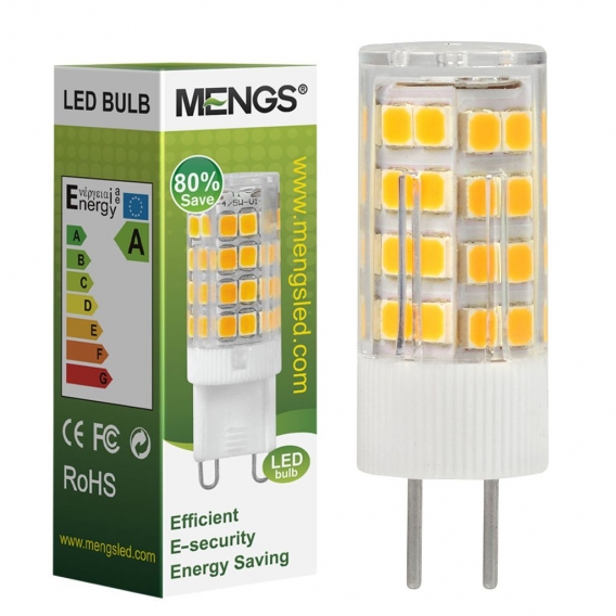 4Pcs MENGS GY6.35 5W＝40W LED Glühbirne Energiesparlampe 12V 480LM Warmweiß