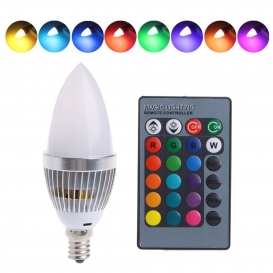 More about E14 3W LED RGB Lampe Kerzenform Glühbirne Dimmbar Leuchtmittel mit Fernbedienung