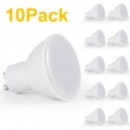 SUNNEST GU10-LED GU10-LED-warm-weiss,Sunnest GU10 LED Lampe 10 Pack ersetzt 6W, GU10, warmweiß (2700 Kelvin), 345 Lumen, Reflekt