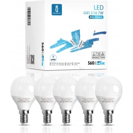 More about E14 LED Lampe 7Watt, 6400 Kelvin Kaltweiß 560 Lumen Glühbirne, 230° Abstrahlwinkel Energiesparlampe E14, Nicht Dimmbar, 5er-Pack