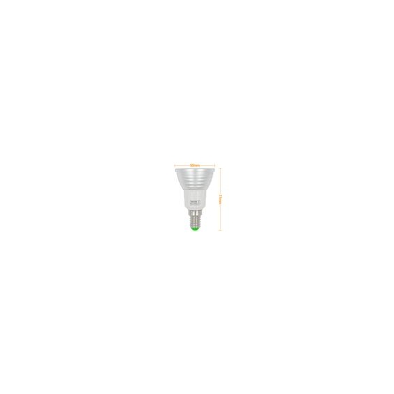 6 Stück 3W RGB LED Reflektorlampe E14 LED Farbige Licht Leuchtmit RGB LED Leuchtmittel Dimmbar mit Fernbedienung, ersetzt 20W, 6