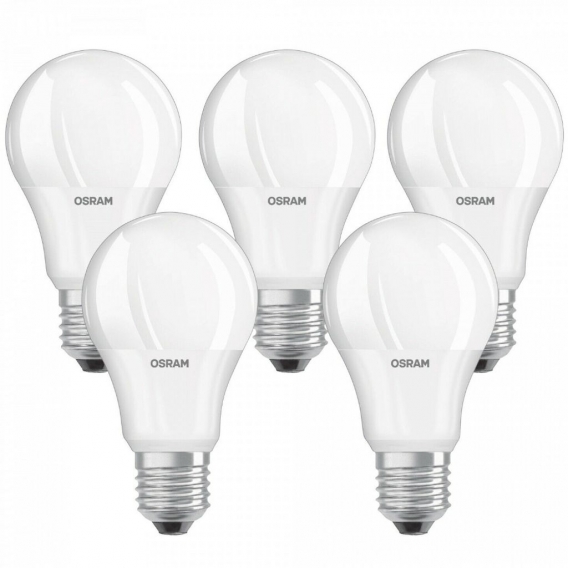 Osram LED-Lampe, EEK: F, E27, 8,5 W, 806 lm, 2700 K, 5er Set