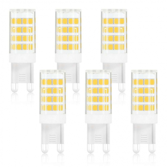 6X MENGS G9 5W＝40W LED Mais Birne Lampe 480LM AC 220-240V 2835 SMD Warmweiß