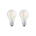 Osram LED Filament Classic A60 Birne 7W (60W) klar E27 warmweiß 2er-Pack