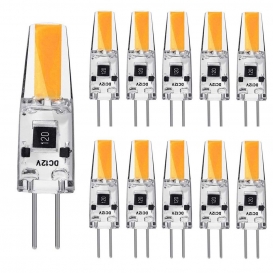 More about 10X G4 3W LED Glühbirne AC/DC12V Warmweiß COB Leuchtmittel Ersatz 20W Halogen Lampe Nicht Dimmbar